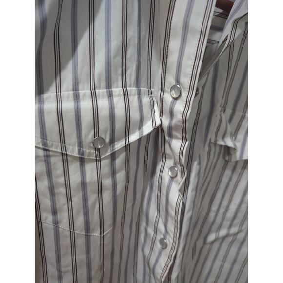 Madewell Poplin Western Snap Front Shirt NWT - Picture 4 of 7